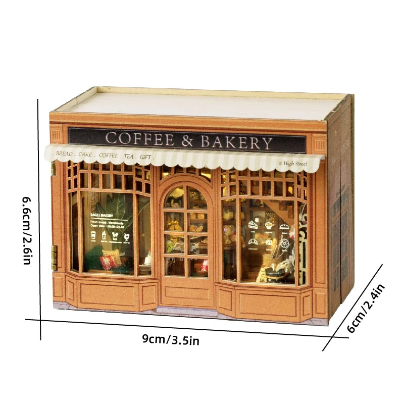 DIY Miniature Doll House 3D Puzzle Small House Assembly Building Model Kit Toys Home With Furniture Lighting Wooden Crafts Gi
