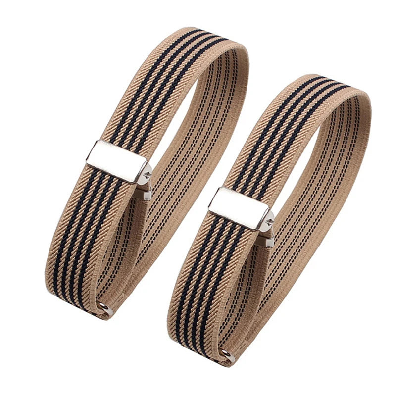 1Pair Fashion Adjustable Elastic Armband Shirt Sleeve Holder Women Men Arm Cuffs Bands for Party Wedding Clothing Accessories