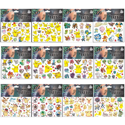 PokeMons Theme Party Favors Slap Bracelets Stickers Balloons Party Gifts Goodie Bag Stuffers Fillers Birthday Party Decoratio