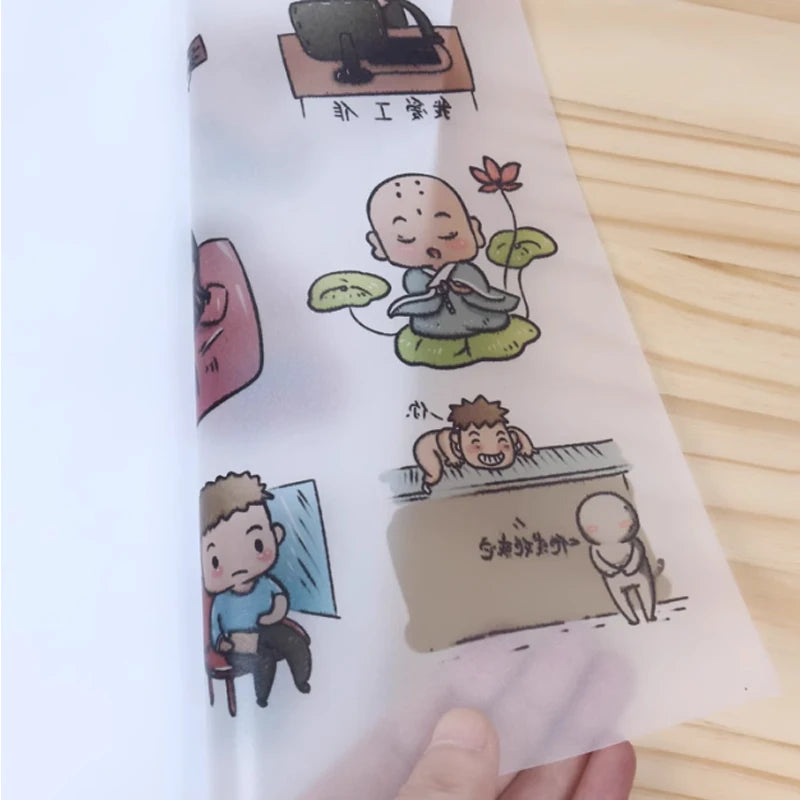 20/50Pcs A4 Washi Paper Self-Adhesive Hand Account Material Sticker Laser Inkjet Printer Translucent DIY Handmade Japanese Pa