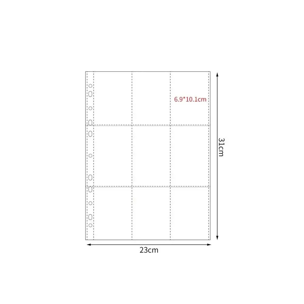 A4 Kpop Photocard Binder Sheets Multiple Pockets Sleeve PP Acid Free Photo Album Refill Pages Card Stamp Die Jewelry Storage 