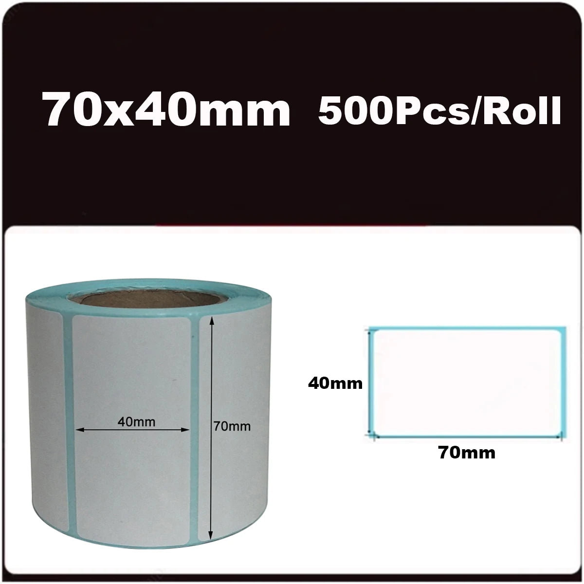 700pcs/Roll 40*20/40*30/50*30mm Print Supplies Thermal Label Sticker Paper Waterproof Supermarket Price Blank Label Direct Pr