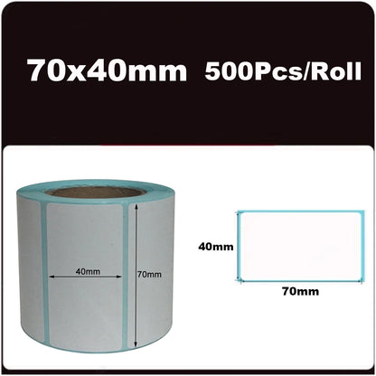 700pcs/Roll 40*20/40*30/50*30mm Print Supplies Thermal Label Sticker Paper Waterproof Supermarket Price Blank Label Direct Pr