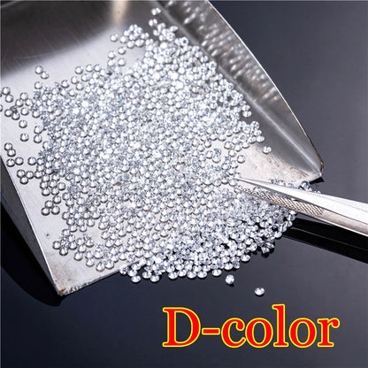 [ Full Size 0.7mm-20mm ] 1CT Small Size Loose Moissanites Stones D Color VVS1 Gemstone Lab Grown Moissanite Diamonds
