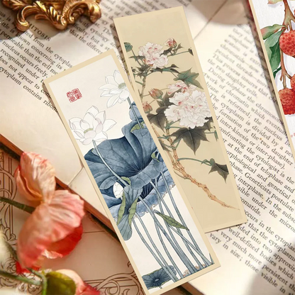 30pcs Chinese painting style bookmarks Chinese ink painting reading book page book marking notebook marking student stationer