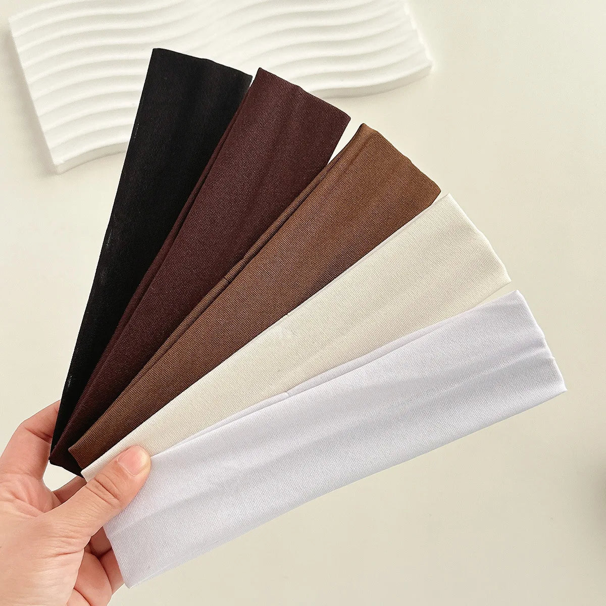 Four Seasons Solid Sports Headbands For Women Fitness Running Yoga Solid Color Elastic Hairbands Stretch Makeup Hair Accessor