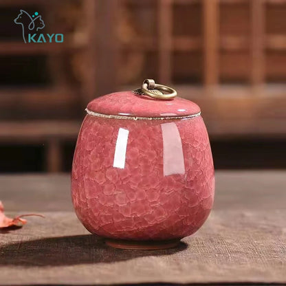 Ceramics Ash Urn Sealed Cremation Funeral Ashes Keepsake Small Animals Pet Dog Cat Memorial Suitable Home Fireplaces Burial