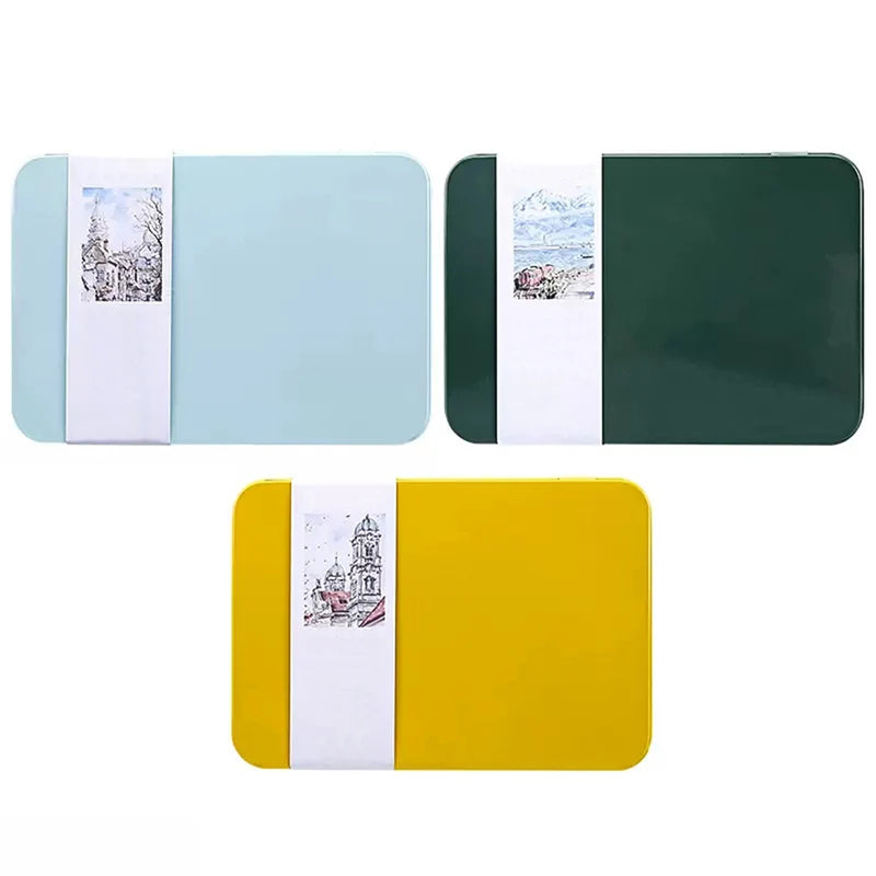 Potentate Watercolor Book Artist-grade Cotton A6 Rough-grained Watercolor Paper 300g Postcard Tin Box Travel Sketch Art Suppl