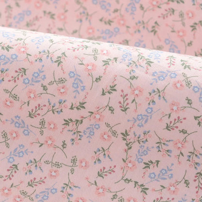 Floral Fabric Flower Cotton Printed Poplin Quilting Clothes Patchwork Muslin Sewing Accessories - J036