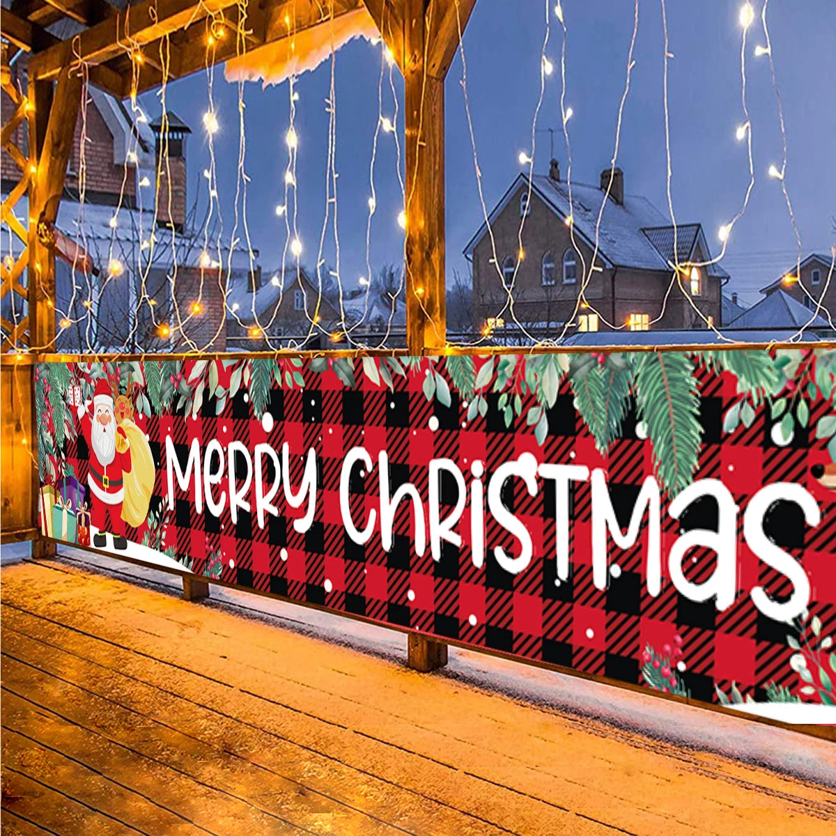 Christmas Outdoor Banner Merry Christmas Decoraton For Home 2023 Cristmas Outdoor Decor Xmas Navidad Noel Happy New Year 2024