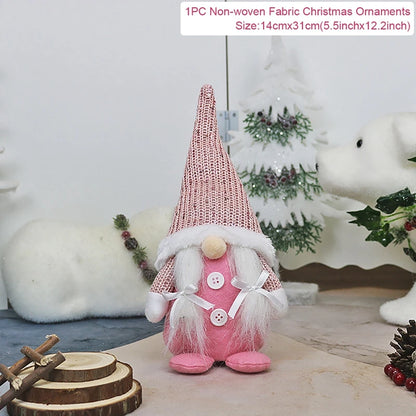 Santa Claus Doll Chirstmas Decorations Home 2025 Decor Table Elk Doll Christmas Ornaments Xmas Navidad Gifts Happy New Year 2