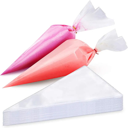 100/50/20pcs Disposable Piping Bag Pastry s Icing Fondant Cake Cream for Decorating Pastries Cakes Baking Tools