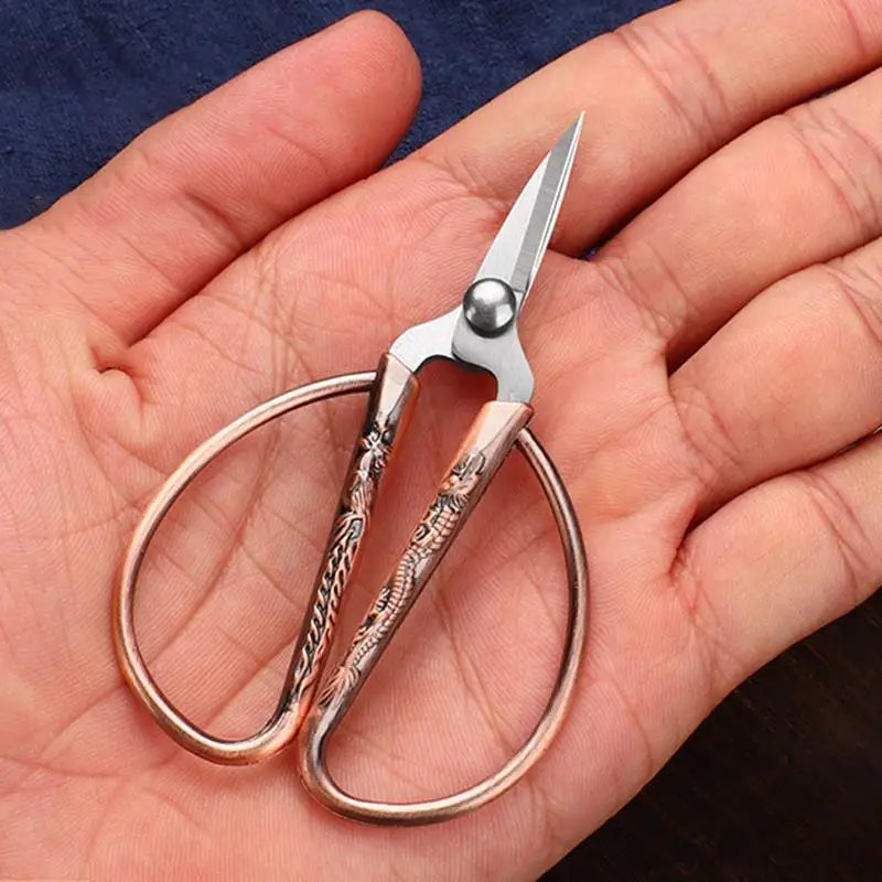 Mini Stainless Steel Scissors Vintage Tailor Scissors Durable Embroidery Scissors Fabric Thread Cutter Craft Tool For Sewing