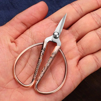Mini Stainless Steel Scissors Vintage Tailor Scissors Durable Embroidery Scissors Fabric Thread Cutter Craft Tool For Sewing