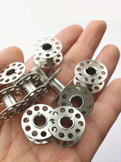 12/24PCS Stainless Steel Sewing Machine Bobbins - Durable Metal Construction for Brother Sewing Machine, Essential Sewing Cra