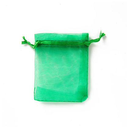 50Pcs Sheer Organza Gift Drawstring With Jewelry Pouches Display Packaging Christmas Candy Wedding Party Festival Gauze Bags