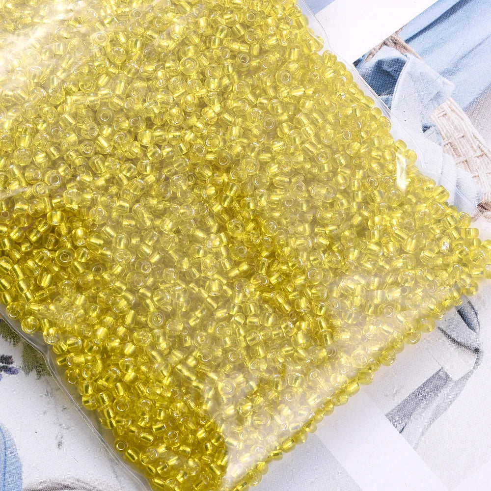 1000/500/200Pcs 4/3/2mm Glass Transparent Seed Bead Spacing Beads For Hand-Beading Diy Jewelry Accessories Bracelet Necklace 