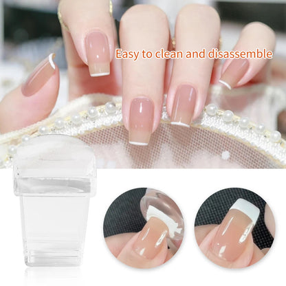 Silicone Square Stamping Nail Art Plates For Manicure Nails Accessories And Tools Nail Stamper Scraper Seal Templates