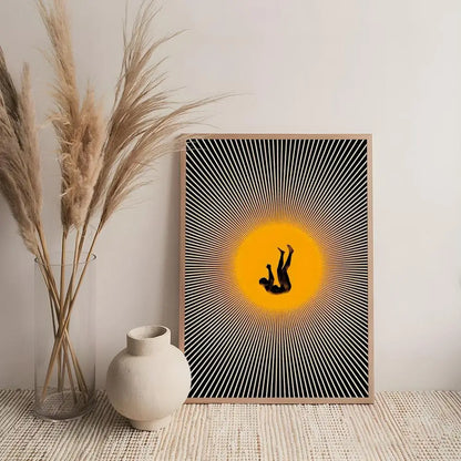 Art R-Retro Abstract Nourishing Soul Poster Premium Art Wall Decor, Simple Ornament for Living and Leisure Areas