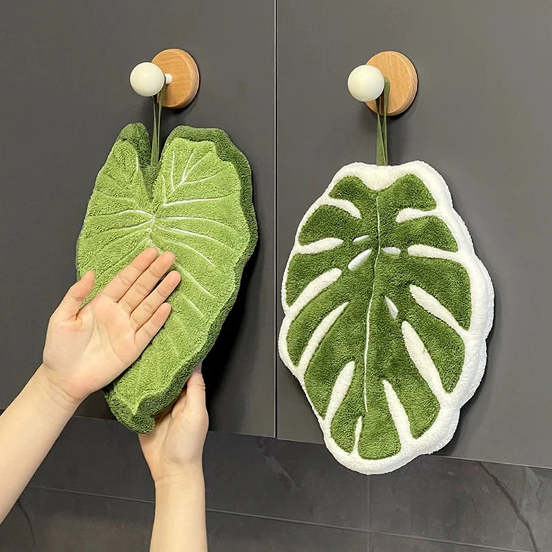 Creative Hand Towel Handkerchief Kitchen Towels Super Absorbent Towel Hanging Cleaning Cloth Bathroom Kitchen Accessories 손수건