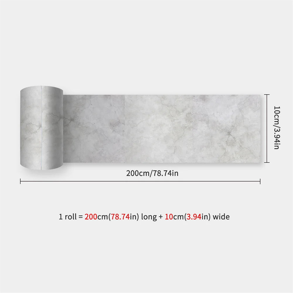 Mosaic Bathroom Waist Line Wall Stickers Waterproof Peel & Stick Art Backsplash Kitchen Office Skirting Line Decor Wallpaper 