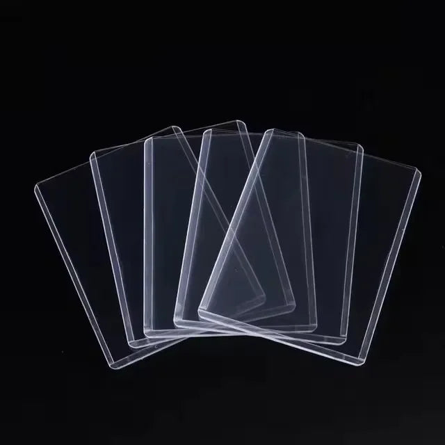 35PT Top Cover Loader Clear Protective Trading Card Holder Hard Plastic Card Sleeves Holder for Baseball Card Sports Cards