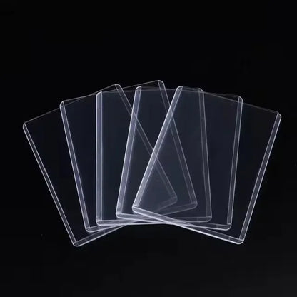 35PT Top Cover Loader Clear Protective Trading Card Holder Hard Plastic Card Sleeves Holder for Baseball Card Sports Cards