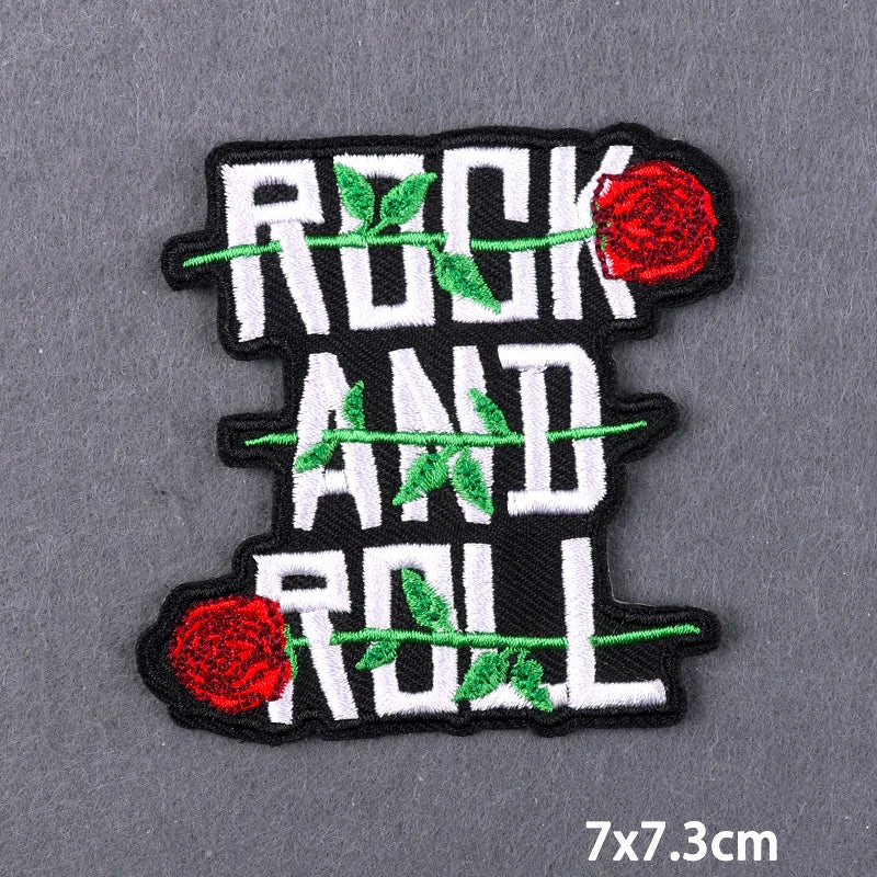 Warning Letters Embroidery Patches For Jeans Good Vibes Iron On Patch Thermoadhesive Patches For Clothes Applique Stickes Log