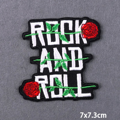 Warning Letters Embroidery Patches For Jeans Good Vibes Iron On Patch Thermoadhesive Patches For Clothes Applique Stickes Log