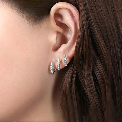 2pcs Elegant Rhinestone Three-Claw Earrings for Women Luxurious & Cute Design Earring Party Fashion Jewelry Gifts