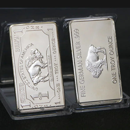 1PCS Various countries Mint 1 Troy Ounce beautiful Various countries Silver Bullion Bar Replica Coins Collection copy gift - 