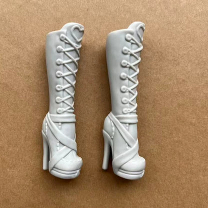 1/6 Monster Doll Boots Sandals Original Doll Shoes Unique Personality Toy Accessories for Collectible Figures - Light Gray (S