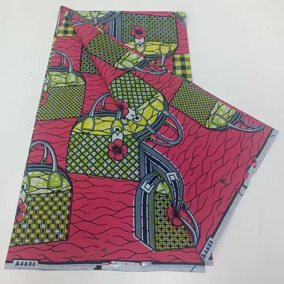 African Ankara prints batik patchwork fabric real wax African sewing material 100% cotton tissu for dress crafts - as picture
