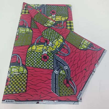 African Ankara prints batik patchwork fabric real wax African sewing material 100% cotton tissu for dress crafts - as picture