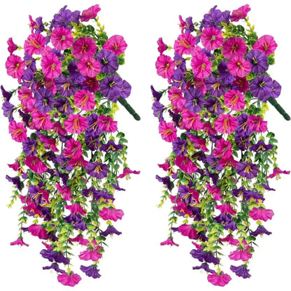 Artificial Flowers Vine Morning Glory Wedding Wreath Home Room Valentine's Decor Outdoor Yard Pretty Hanging Arch DIY Gift Pr