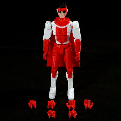 3D Printed Invincible Toys Action Figures Anime Model Lucky Dummy 13 Superheroes Mark Thragg Multi-Jointed Toy Ornaments Gift