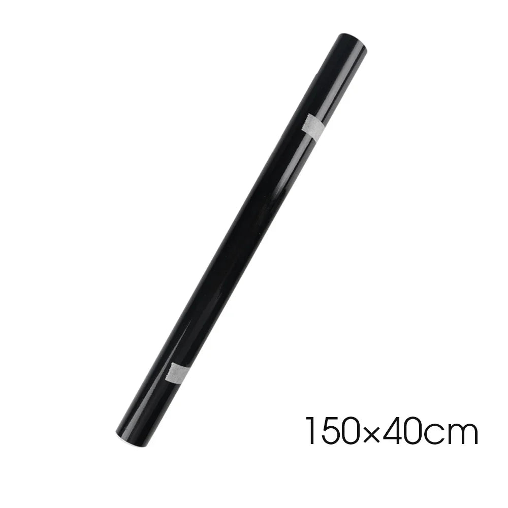 Gloss Black Car Body Film Vinyl Wrap Decals Self Adhesive Sticker Motorcycles Bike Auto Skin Color Changing Films 150*50cm - 