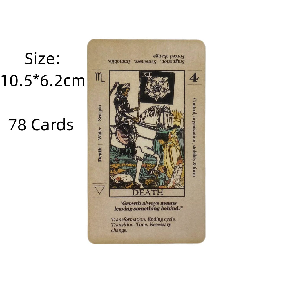 Meaning Tarot Card With Meaning On Them Beginner Tarot Keyword Antiqued Tarot Deck Learn Tarot 78 Cards