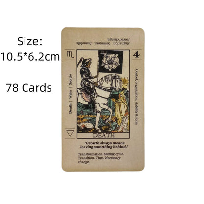 Meaning Tarot Card With Meaning On Them Beginner Tarot Keyword Antiqued Tarot Deck Learn Tarot 78 Cards
