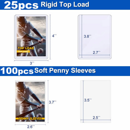 100-600pcs Card Sleeves Hard Soft Card Holder Covered With Protective Filmclear Trading Protectors For Pokmone Football Gamec
