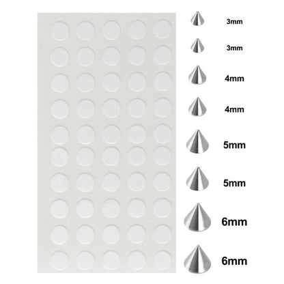 58pcs Non Piercing Lip Nails Sticker Selfadhesive Waterproof Reusable Fake Lip Nail Eyebrow Nose Ring Body Belly Button Jewel