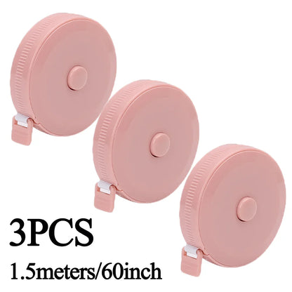 Sewing Tape Measure Dual Sided Retractable Ruler with Push Button Ruler for Weight Loss Medical Body Measurement Tailor Tool
