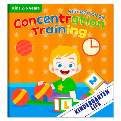 Montessori Toys Cartoon Sticker Books Focus on Potential Development Education Sticker Toys for Children 3-6Y - Kindergarden 
