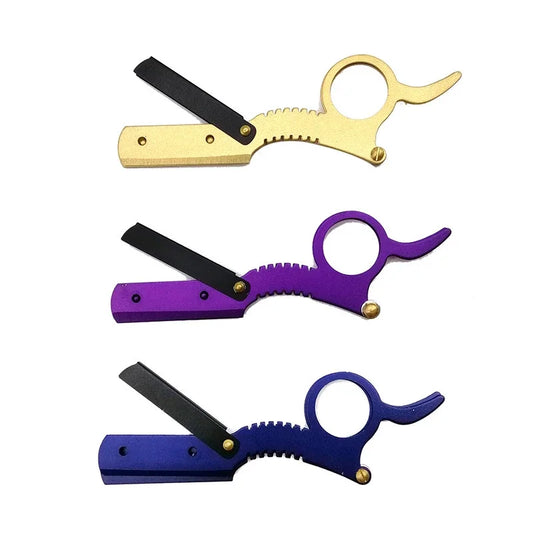 Professional Single Ring Barber Single Edge Shave Razor Vintage Classic Edge Razor with Easy Blades Replacement for Barber Sa