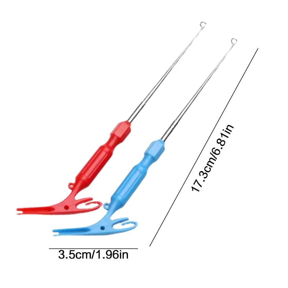 Fishing Hook Removal Tying Tools New 3 in 1 Security Extractor Tackle Disgorger Steel Fly Nail Knot Quick Knot Remover Tool