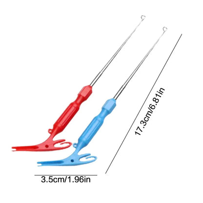 Fishing Hook Removal Tying Tools New 3 in 1 Security Extractor Tackle Disgorger Steel Fly Nail Knot Quick Knot Remover Tool