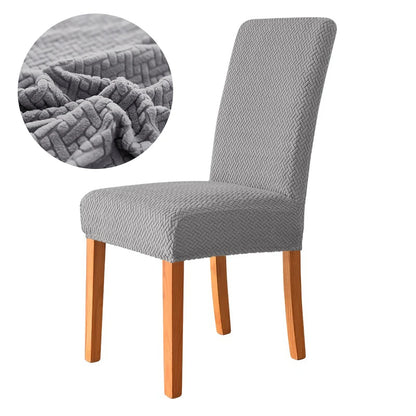 Elastic Dining Room Chair Cover Stretch Thick Jacquard Kitchen Chair Cover Slipcover For Dining Kitchen Hotel Wedding Banquet