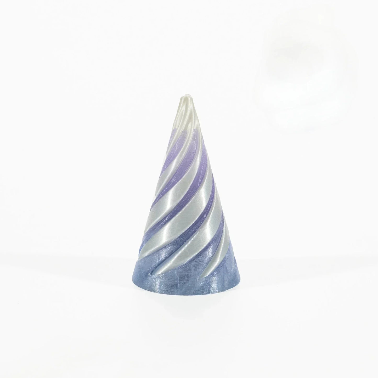 3D Printed Spiral Cone Pyramid Passthrough Sculpture Pass Through Pyramid Toy Mini Vortex Thread Illusion Cone Spiral Ornamen