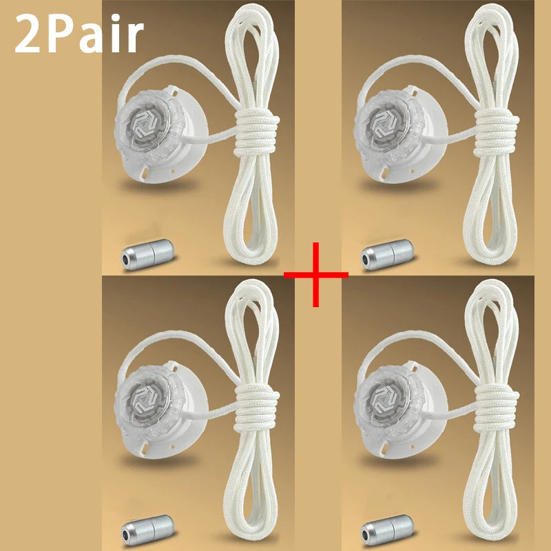 Fashion Swivel Buckle Laces Automatic Shoelace Without ties Kids Adult Sneakers No Tie Shoe laces Shoe accessories 1Pair/2Pai