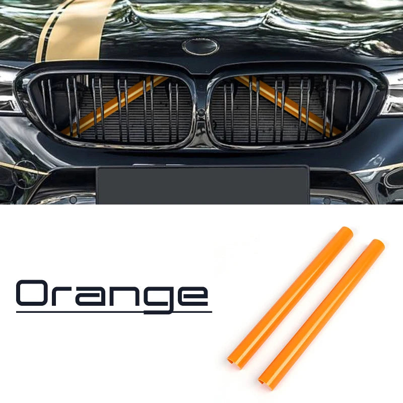 A Pair Car Front Grille Trim Strips For BMW F30 F31 F32 F33 F34 F36 F20 F21 F22 F23 G29 Car Sport Styling Decoration Accessor